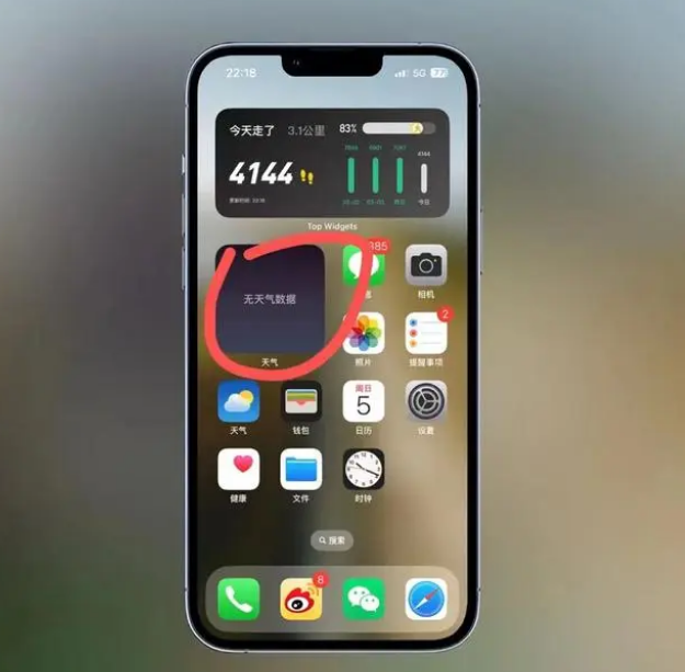 尼玛苹果手机维修分享:iOS16主屏幕天气小组件无法正常工作怎么办？ 