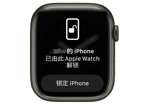 尼玛苹果手机维修分享用 AppleWatch 解锁配备面容 ID 的 iPhone方法 