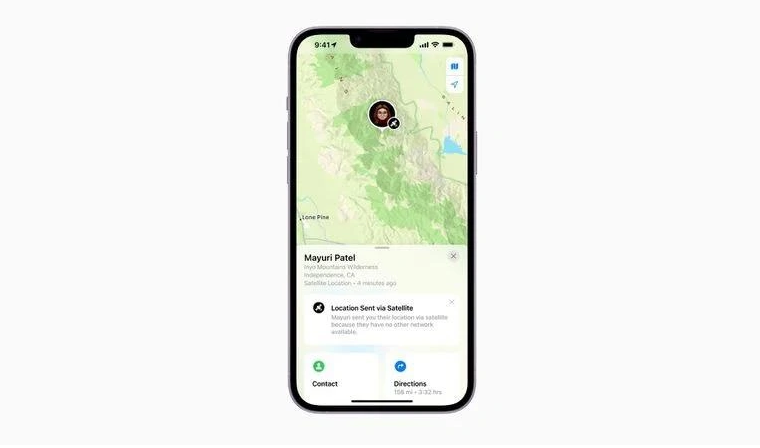 尼玛苹果14维修分享iPhone14系列中 FindMy功能通过卫星分享位置方法教程 