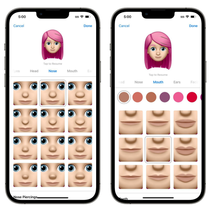 尼玛苹果手机维修分享​iOS 16中的拟我表情有了哪些变化和升级 